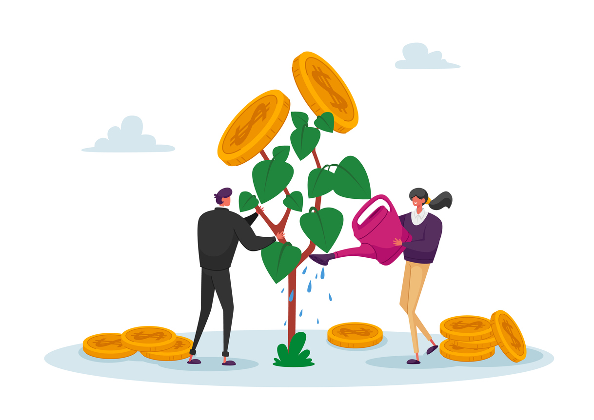 An illustration of the concept of business growth.