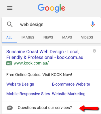 Click To Message Ad Extension