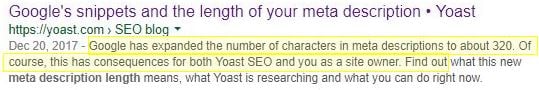 Meta Description Length Increase Meta Description Length Increase