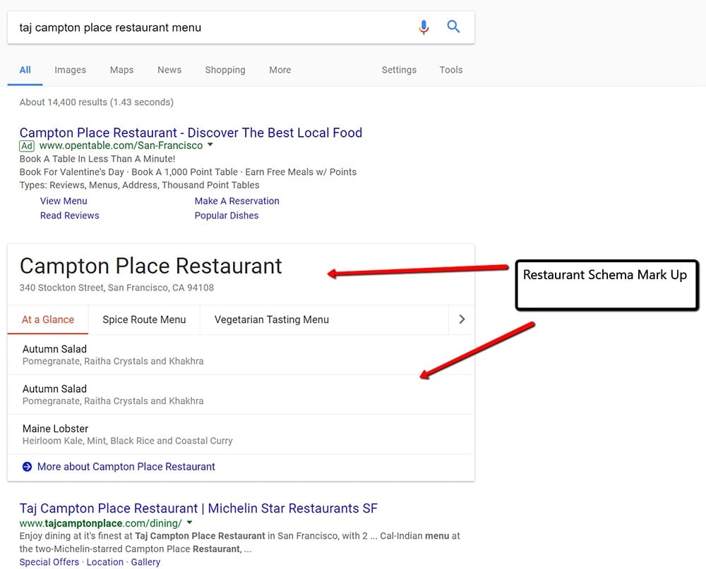 Restaurant Menu Schema Markup Restaurant Menu Schema Markup