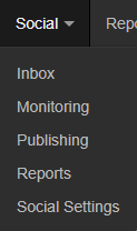 HubSpot Social Media Drop Down | THAT Agency